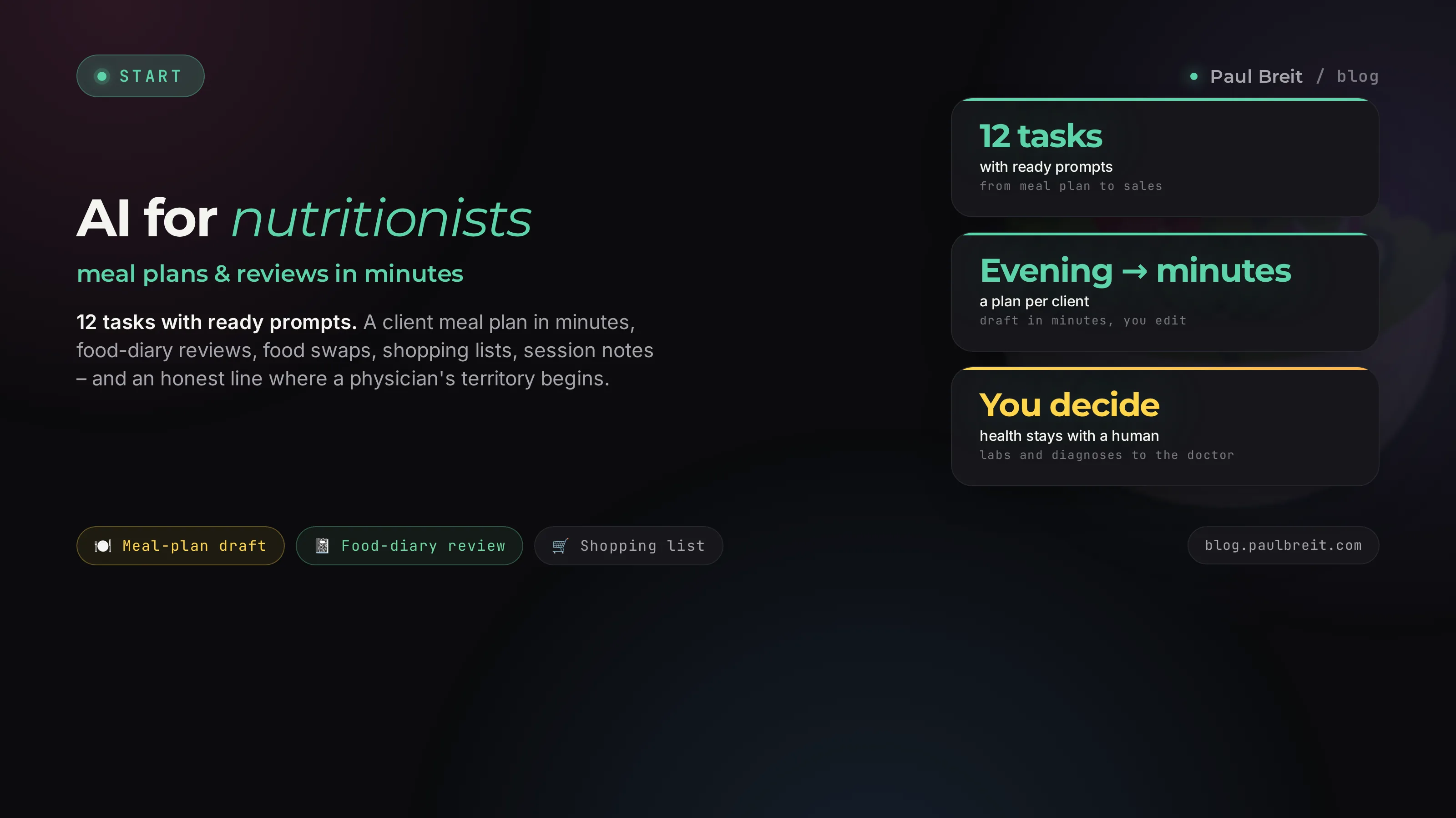 AI for Nutritionists: Meal Plans and Client Reviews in Minutes