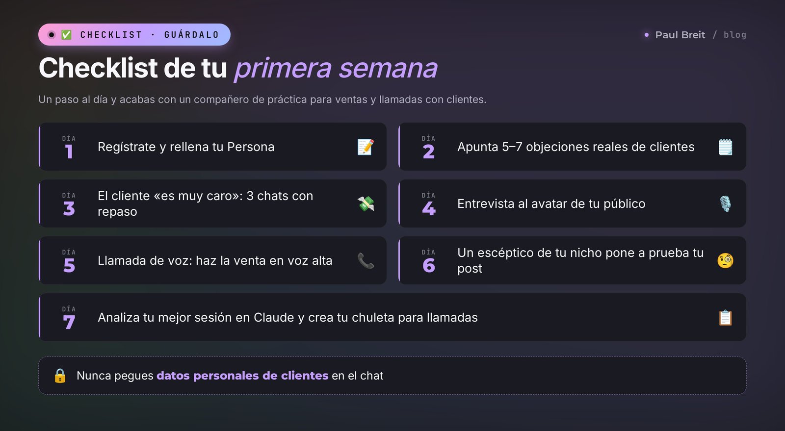 Tu primera semana con Character AI: un checklist con una tarea de práctica para cada día