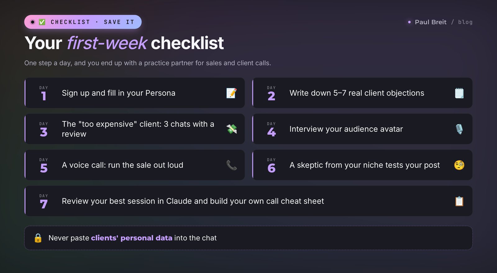 Your first week with Character AI: a checklist with one practice task for each day