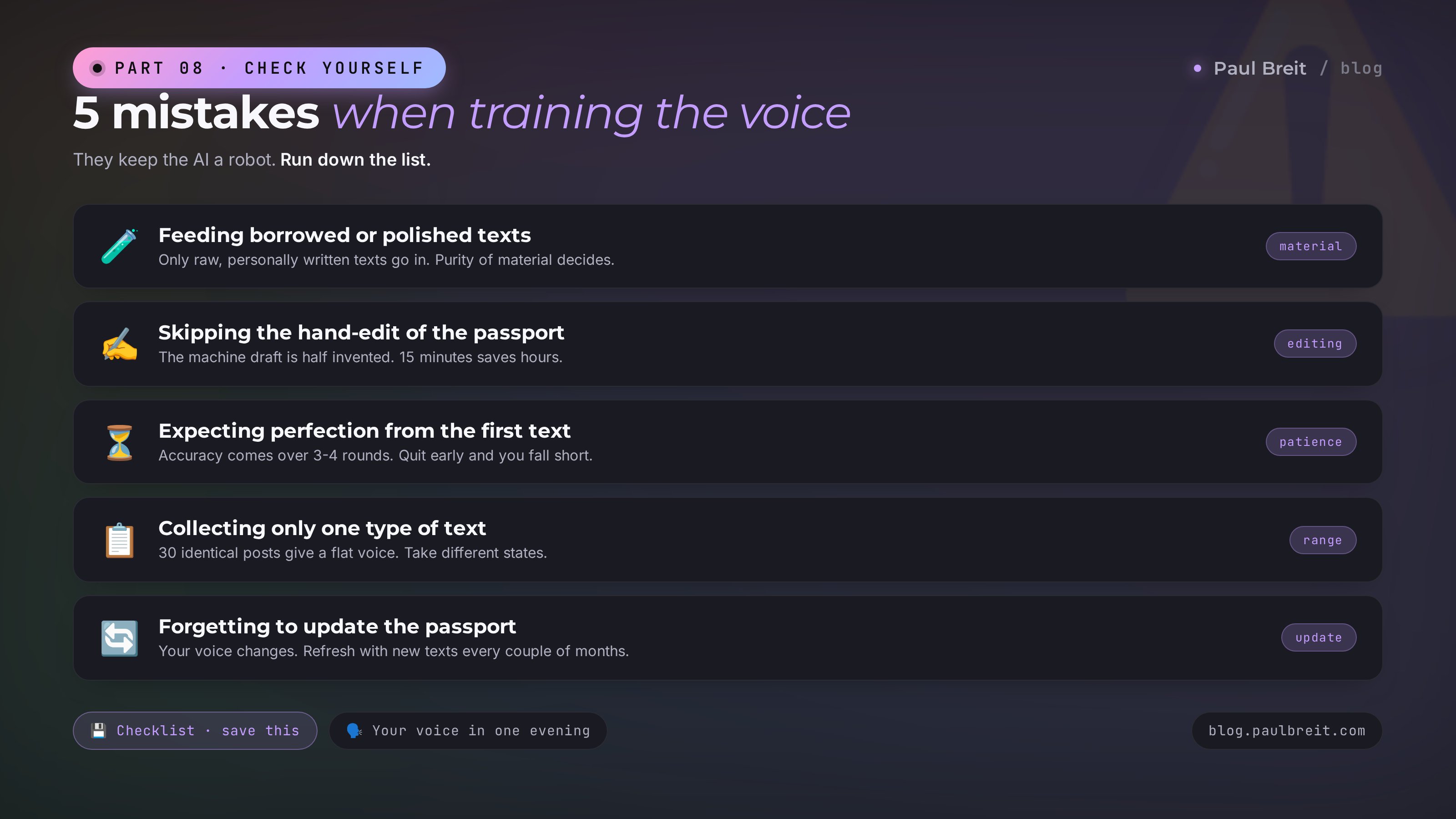 5 mistakes when teaching AI your voice and how to avoid them
